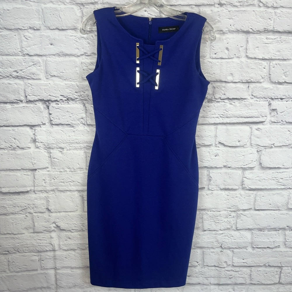 Ivanka Trump Women's Career Contemporary Chic Sheath Sleeveless Dress Size 4